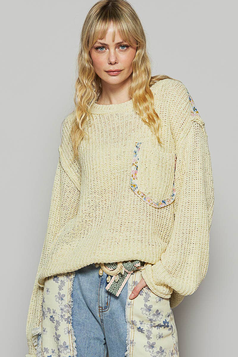 Thin Cable Knit Sweater