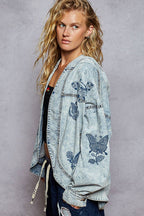 Vintage Embroidered Denim Jacket