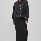 Washed Denim Bomber Jacket - RJ1071