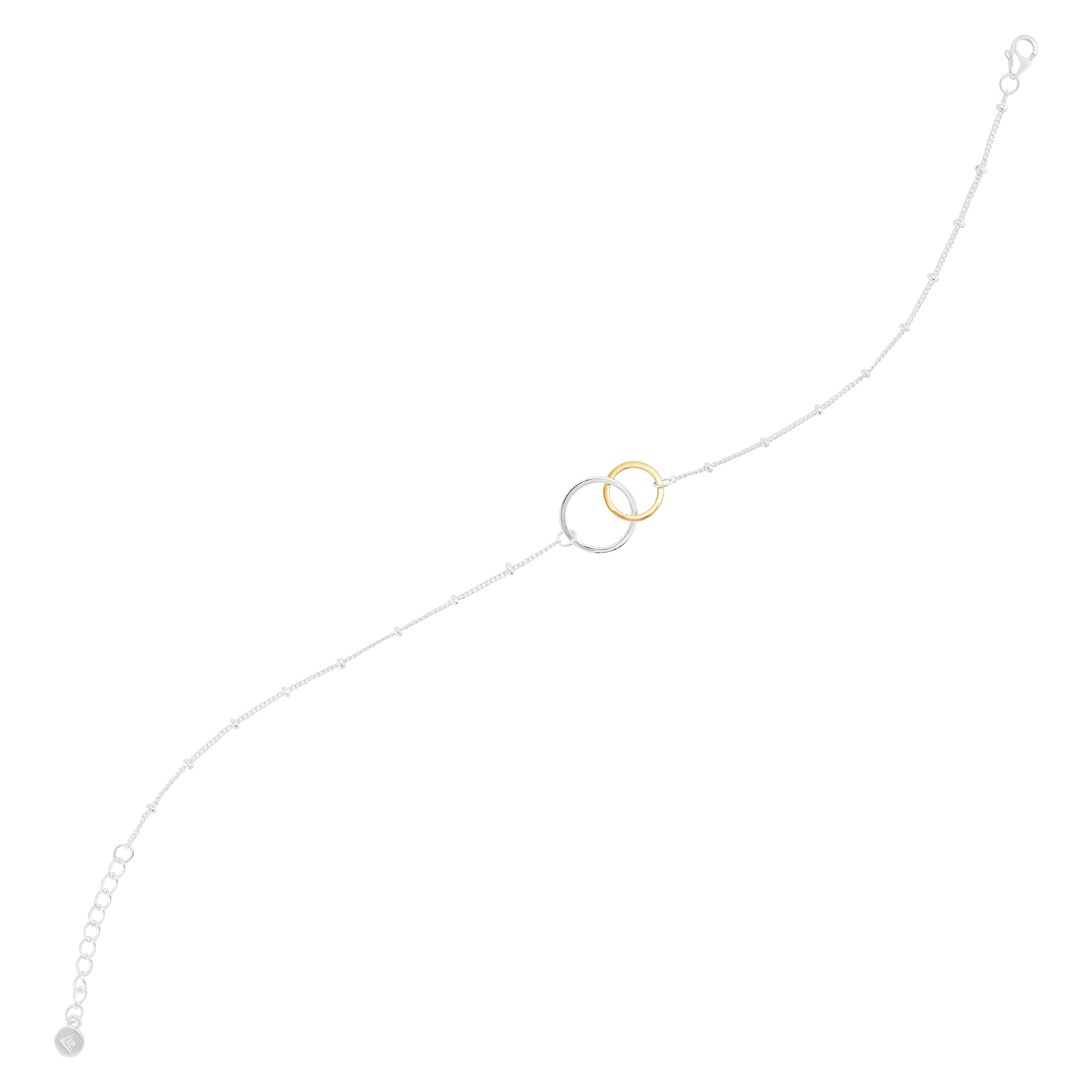 'Pagosa' Silver with 14K Gold Plating Anklet