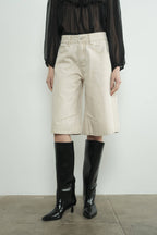Denim Bermuda Shorts