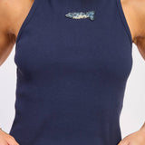 RACER BACK TANK TOP WTIH BEADING