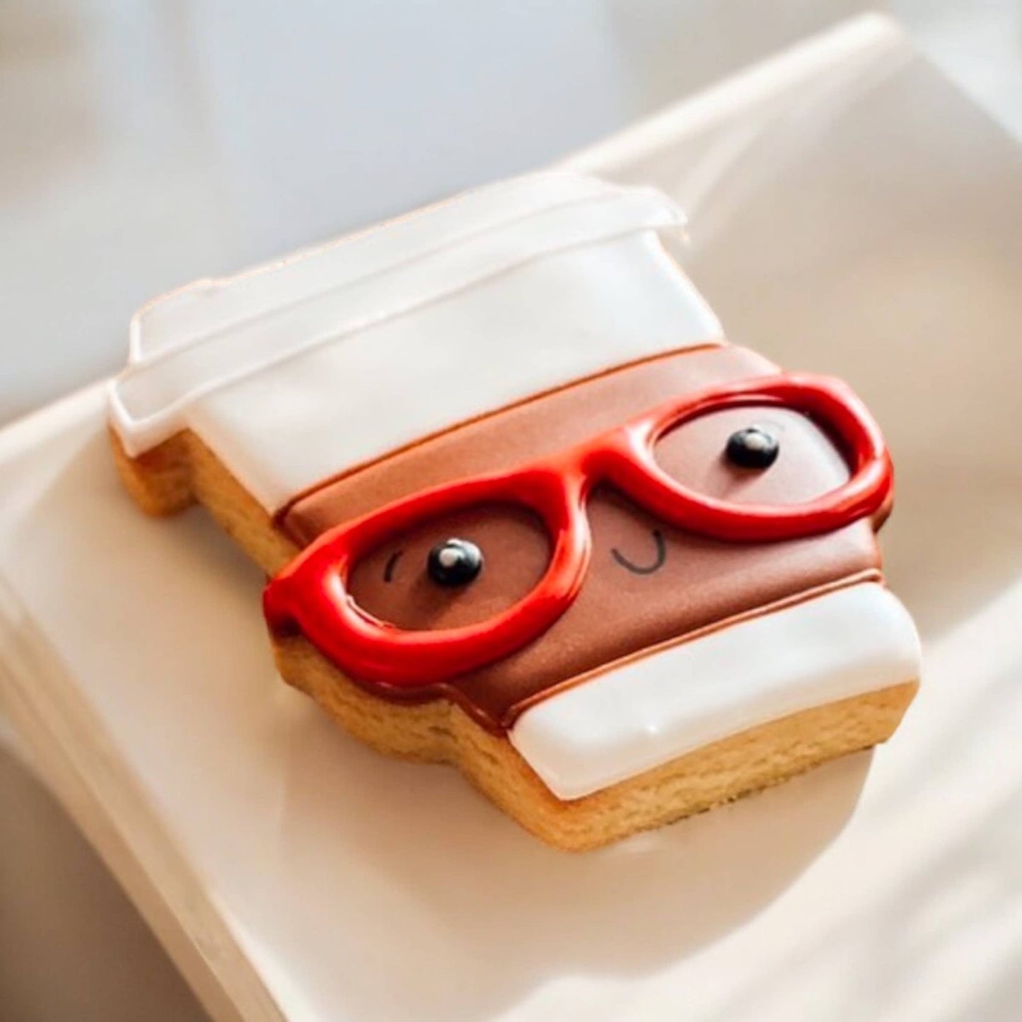 Nerdy Coffee Cup Sugar Cookie