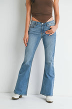 Low Rise Light Wash Bootcut Jeans