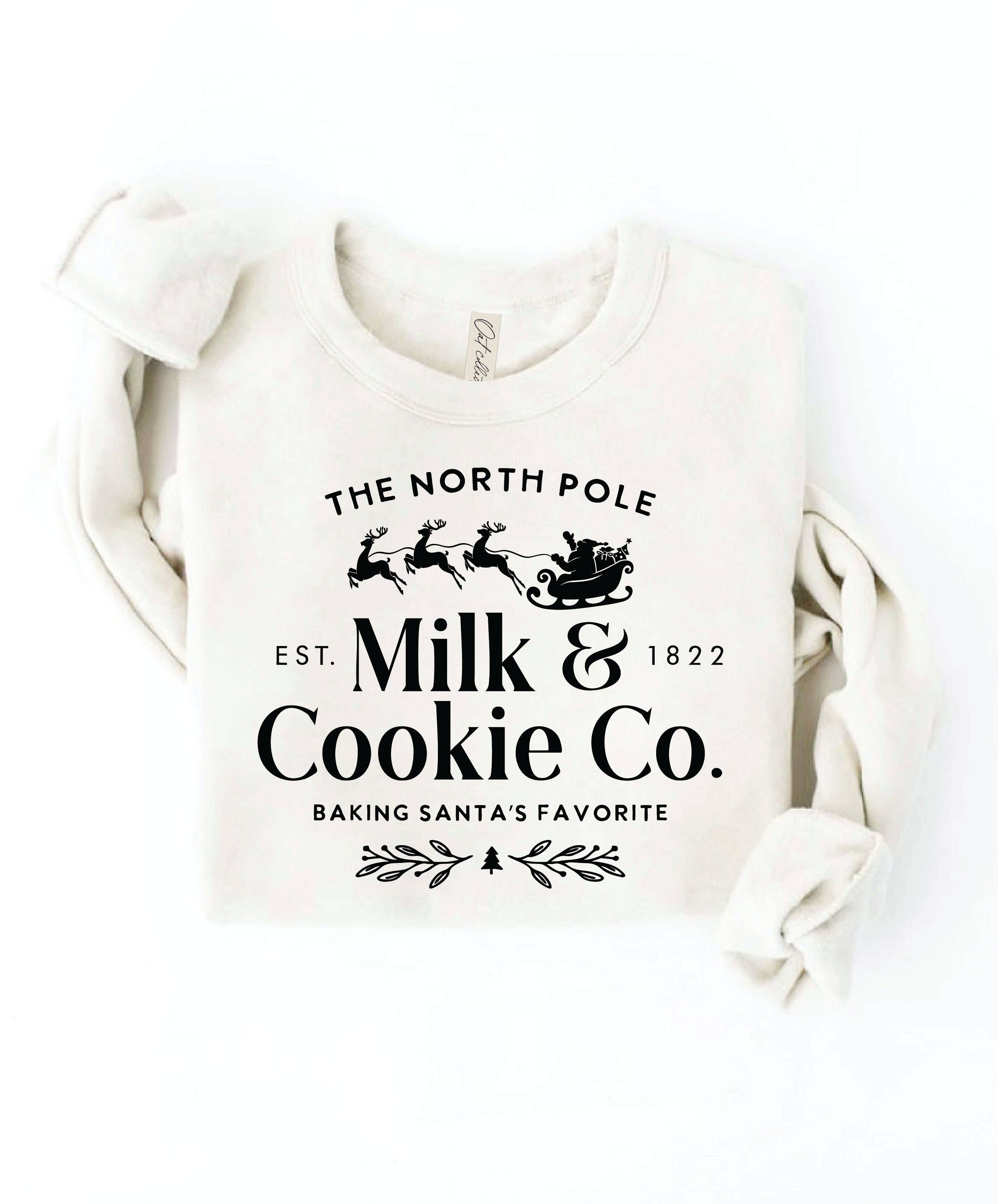 "THE NORTH POLE MILK AND COOKIE CO." Sweatshirt