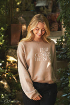 "HERE COMES THE SUN" Graphic Sweatshirt
