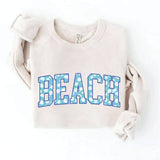 BEACH WITH PATTERN Graphic Sweatshirt