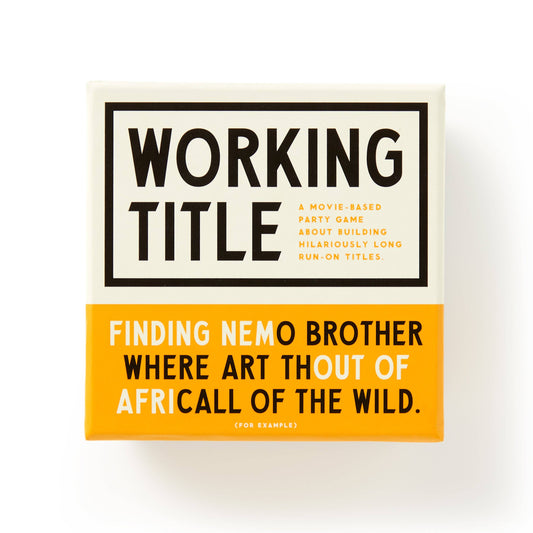 "Working Title" Game