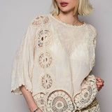 Crochet Floral Blouse