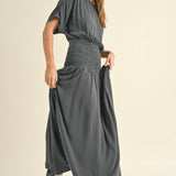 Smocked Waist Maxi Dress