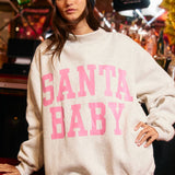 IT2594-SANTABABY | Reversible Mock Neck Sweatshirt