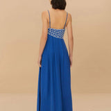 Goldfish Embroidered Strappy Maxi Dress