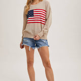 American Flag Knit Sweater