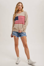 American Flag Knit Sweater
