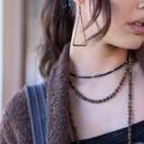 Big Boho Triangle Earrings