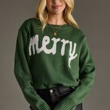 Hunter Green Merry Sweater