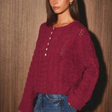 CABLE KNIT SWEATER TOP