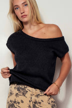 Asymmetric Off-Shoulder Blouse