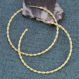 Instant Classic Twisted Wire Hoop Earrings