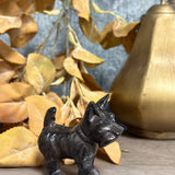 Cast Iron Schnauzer Dog Pet Statue