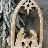Clear Enamel Nativity