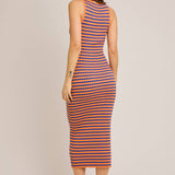 Sleeveless Round Neck Ribbed Sweater Dress
