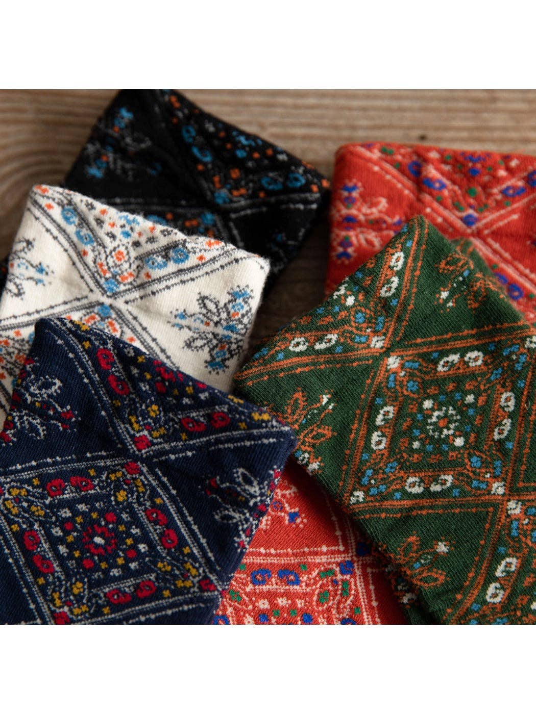 Retro Mid-calf Patterned Socks