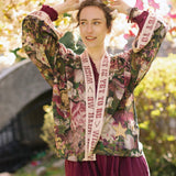 Make A Wish Pixie Duster Cropped Kimono w Wishbone Dandelion