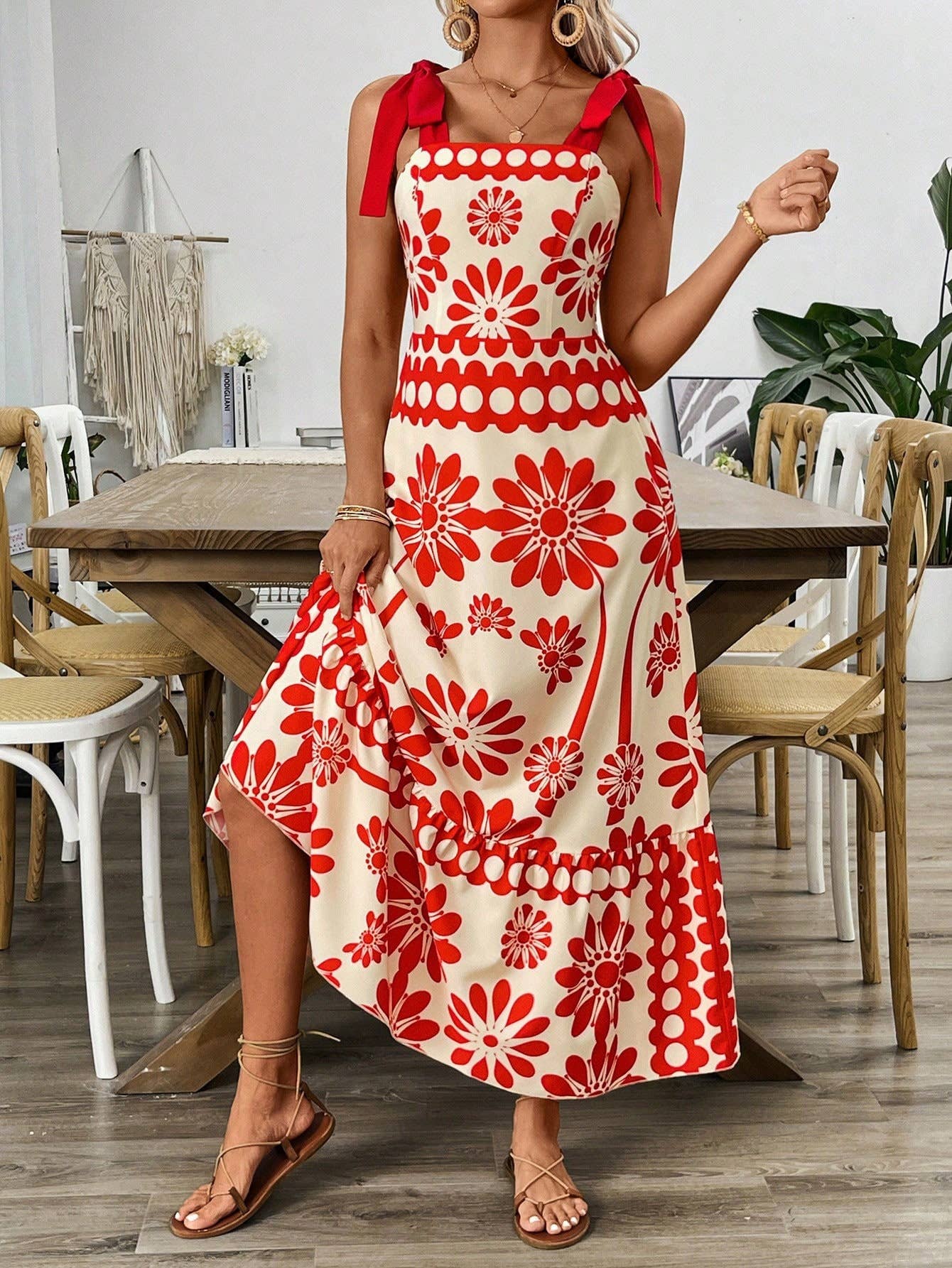 Boho Chic Floral Dress