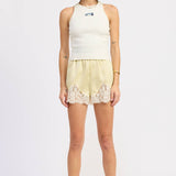 RACER BACK TANK TOP WTIH BEADING
