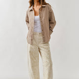AJP5114 EMBROIDERED DETAIL COTTON BARREL PANTS