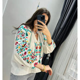 Floral Embroidered Blouse