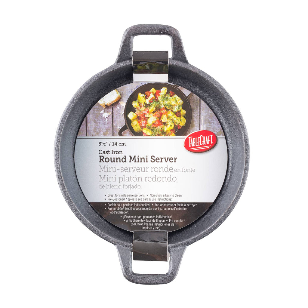 12oz Mini Round Server Cast Iron