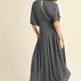 Smocked Waist Maxi Dress