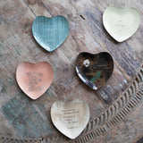 "Your Attention Please" Small Heart Decoupage Plate