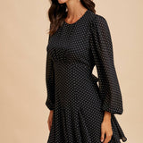 Polda Dot Flared Mini Dress