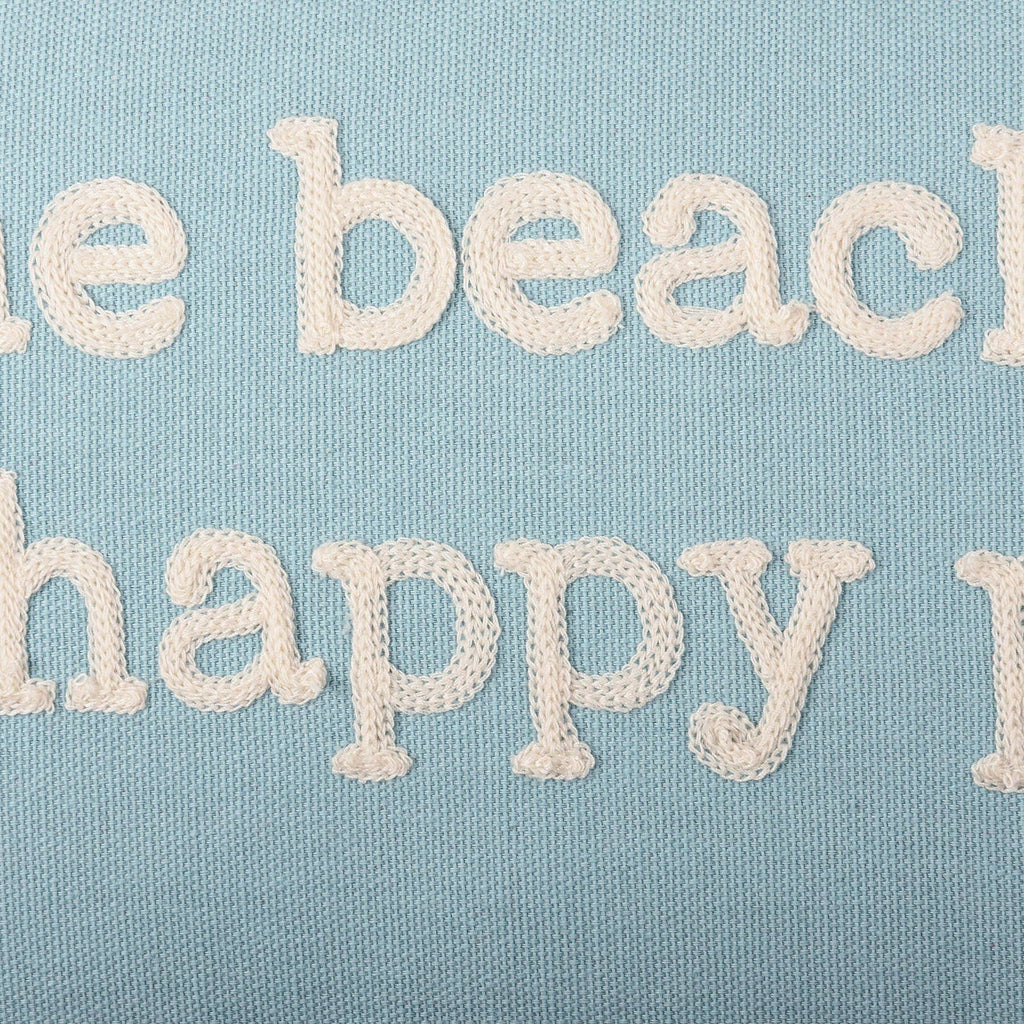 "The Beach Is My Happy Place" Pillow