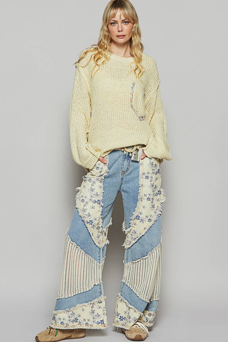 Thin Cable Knit Sweater