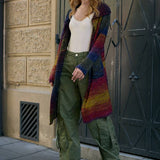 Rainbow Long Cardigan