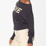 Love Off Shoulder Sweater