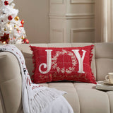 Joy to the World Fringed Pillow