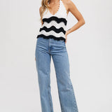 Halter Sweater Knit Cami Top