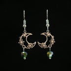 Floral Moon Earrings