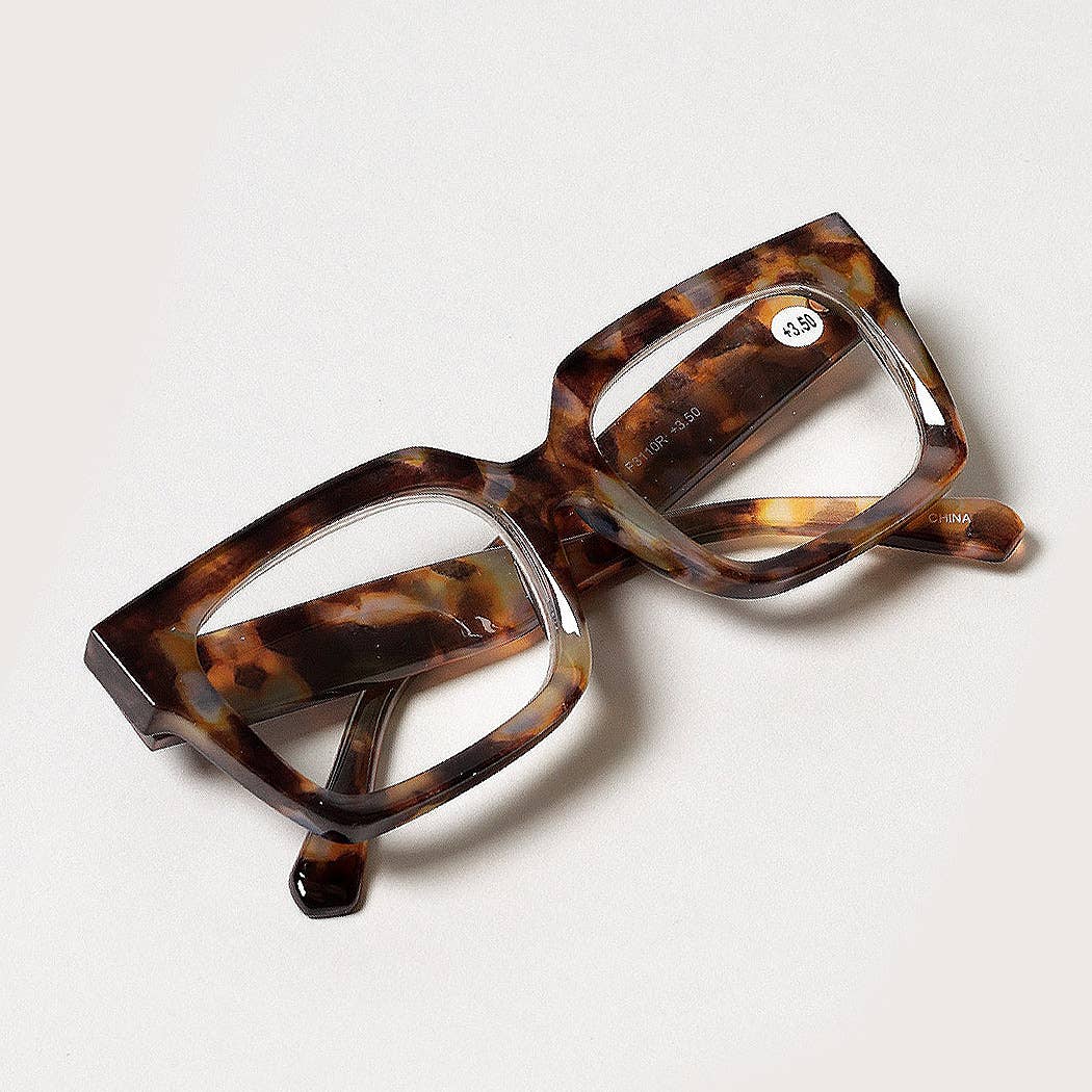 Spectacles Threads Bold Square Frame Reading Glasses – Sugar & Thread
