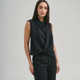 AT3490 Sleeveless draped top
