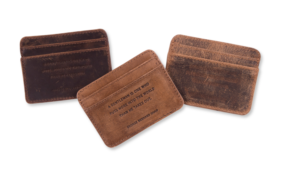 George Bernard Shaw Leather Wallets