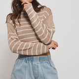 Spring Elastic Waist Cuffed Print Shorts