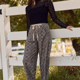 Paisley Printed Corduroy Pants