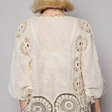 Crochet Floral Blouse