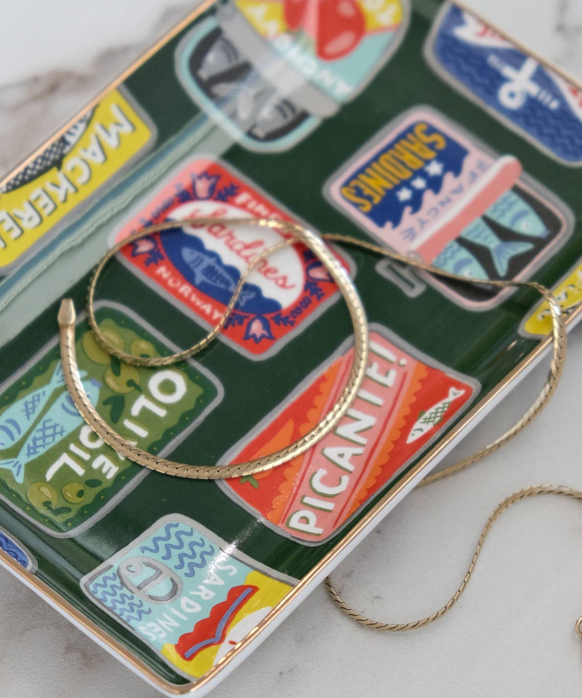 Porcelain Trinket Tray | Tinned Fish